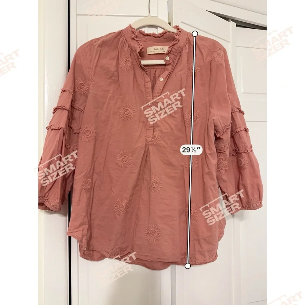 Anthropologie pink Peasant Blouse - Picture 7 of 9
